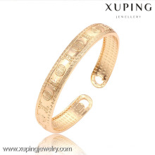 51450 Xuping nuevo diseño chapado en oro al por mayor brazaletes baratos